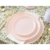 image:imagePARTY BARGAINS 63 Disposable Pink Plates10 Pack Heavy Duty Plastic Edge Collection Tableware Dish Platter Dinnerware Table Setting Plates for Catering Events