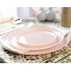 image:imagePARTY BARGAINS 63 Disposable Pink Plates10 Pack Heavy Duty Plastic Edge Collection Tableware Dish Platter Dinnerware Table Setting Plates for Catering Events