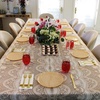 image:imagePARTY BARGAINS 86 Disposable Beige Plates 10 Pack Heavy Duty Plastic Edge Collection Tableware Dish Platter Dinnerware Table Setting Plates for Catering Events