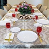 image:imagePARTY BARGAINS 86 Disposable Plastic Plates  Heavy Duty Salad Lunch Plates for Weddings Parties Catering Events Elegant Edge Collection Party Plates White 10 Pack