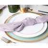image:imagePARTY BARGAINS 86 amp 106 Edge Collection Disposable White Plates with Gold Rim Combo 20Pack 10 Plates Each HeavyDuty Plastic Dinnerware Elegant Tableware for Catering