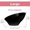 image:imagePARTY BARGAINS Angled Plastic Bowls  5 Pack Black Heavyduty Premium Quality Large Serving Bowl Excellent for Weddings Baby amp Bridal Showers Parties amp More