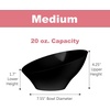 image:imagePARTY BARGAINS Angled Plastic Bowls  5 Pack Black Heavyduty Premium Quality Medium Serving Bowl Excellent for Weddings Baby amp Bridal Showers Parties amp More