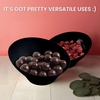 image:imagePARTY BARGAINS Black Plastic Angled Bowls 10 oz Small 16 Pack HeavyDuty Disposable Party Serving Bowls for Appetizers amp Desserts