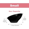 image:imagePARTY BARGAINS Black Plastic Angled Bowls 10 oz Small 16 Pack HeavyDuty Disposable Party Serving Bowls for Appetizers amp Desserts