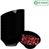 image:imagePARTY BARGAINS Black Plastic Angled Bowls 10 oz Small 16 Pack HeavyDuty Disposable Party Serving Bowls for Appetizers amp Desserts