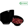 image:imagePARTY BARGAINS Black Plastic Angled Bowls 10 oz Small 8 Pack HeavyDuty Disposable Party Serving Bowls for Appetizers amp Desserts