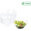 image:imagePARTY BARGAINS Clear Plastic Angled Bowls 22 oz Medium 5 Pack HeavyDuty Disposable Party Serving Bowls for Salads amp SnacksClear