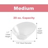 image:imagePARTY BARGAINS Clear Plastic Angled Bowls 22 oz Medium 5 Pack HeavyDuty Disposable Party Serving Bowls for Salads amp SnacksClear