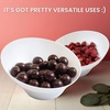 image:imagePARTY BARGAINS Clear Plastic Angled Bowls 22 oz Medium 5 Pack HeavyDuty Disposable Party Serving Bowls for Salads amp SnacksWhite