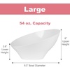 image:imagePARTY BARGAINS Clear Plastic Angled Bowls 22 oz Medium 5 Pack HeavyDuty Disposable Party Serving Bowls for Salads amp SnacksWhite