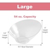 image:imagePARTY BARGAINS Clear Plastic Angled Bowls 50 oz Large 5 Pack HeavyDuty Disposable Party Serving Bowls for Buffet amp CateringClear