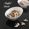 image:imagePARTY BARGAINS Hard Plastic Angled Small Serving Bowls Color White Value Pack of 16
