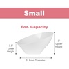 image:imagePARTY BARGAINS Hard Plastic Angled Small Serving Bowls Color White Value Pack of 16