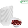 image:imagePARTY BARGAINS Hard Plastic Angled Small Serving Bowls Color White Value Pack of 16