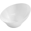 image:imagePARTY BARGAINS Hard Plastic Angled Small Serving Bowls Color White Value Pack of 16