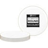 image:imagePARTY BARGAINS 106 Disposable Plastic Plates  Heavy Duty Dinner Plates for Weddings Parties Catering Banquets Events Elegant Edge Collection Party Plates White with Gold Rim 10 Pack