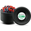 image:imagePARTY BARGAINS 5oz Disposable Black Plastic Bowls 100 Pack Microwave Safe Dinnerware