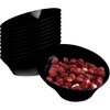 image:imagePARTY BARGAINS Black Plastic Angled Bowls 10 oz Small 8 Pack HeavyDuty Disposable Party Serving Bowls for Appetizers amp Desserts