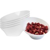 image:imagePARTY BARGAINS Clear Plastic Angled Bowls 22 oz Medium 5 Pack HeavyDuty Disposable Party Serving Bowls for Salads amp SnacksWhite