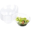 image:imagePARTY BARGAINS Clear Plastic Angled Bowls 50 oz Large 5 Pack HeavyDuty Disposable Party Serving Bowls for Buffet amp CateringClear
