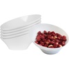 image:imagePARTY BARGAINS White Plastic Angled Bowls 22 oz Medium 5 Pack HeavyDuty Disposable Party Serving Bowls for Salads amp Snacks