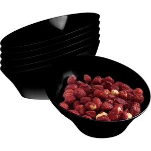 image:imagePARTY BARGAINS Angled Plastic Bowls  5 Pack Black Heavyduty Premium Quality Large Serving Bowl Excellent for Weddings Baby amp Bridal Showers Parties amp More