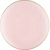 image:imagePARTY BARGAINS 10 Organic Collection Hammered Dinner Plates with Gold Rim  Transparent Pink 20Pack Disposable Plastic Tableware for Birthdays Banquets and Formal Events