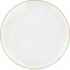 image:imagePARTY BARGAINS 10 Organic Hammered Dinner Plates 10 Pack Transparent Clear PlateGold Rim Disposable Plastic Table Setting Dish Plates for Birthdays Banquet Formal Events