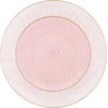 image:imagePARTY BARGAINS 7 amp 10 Organic Hammered Dinner Plates Combo 64 Pack Transparent Pink PlateGold Rim Disposable Plastic Table Dish Plates for Birthdays Banquet Formal Events