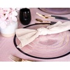 image:imagePARTY BARGAINS 7 amp 9 Organic Collection Hammered Appetizer and Dinner Plates Combo with Gold Rim  Transparent Clear 64Pack Disposable Plastic Tableware for Birthdays Banquets and Formal Events