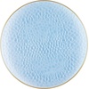 image:imagePARTY BARGAINS 9 Organic Hammered Dinner Plates 20 Pack Transparent Blue PlateGold Rim Disposable Plastic Table Setting Dish Plates for Birthdays Banquet Formal Events