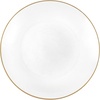 image:imagePARTY BARGAINS 7 Organic Hammered Dinner Plates 20 Pack Transparent White PlateGold Rim Disposable Plastic Table Setting Dish Plates for Birthdays Banquet Formal Events
