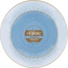 image:imagePARTY BARGAINS Plastic Plates with Gold Rim 32Pack Hammered Transparent Blue Disposable Party Plates 7 Appetizer amp 10 Dinner Plates for Weddings Parties amp Events
