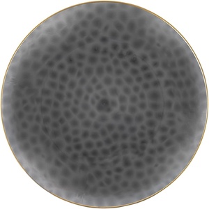 image:imagePARTY BARGAINS 7 Organic Hammered Dinner Plates 20 Pack Transparent Black PlateGold Rim Disposable Plastic Table Setting Dish Plates for Birthdays Banquet Formal Events
