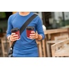 image:imagePARTY BARGAINS 100 Disposable Rippled Insulated Hot Cups with lids 12oz Burgundy Color No Sleeves Needed to Go Teacup Heat Protection Coffee Espresso12 oz