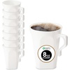 image:imagePARTY BARGAINS 8oz Square White Disposable Plastic Coffee Cups with Handles 8 Count Modern Tea amp Hot Beverage Cups for Parties Weddings Catering amp Events