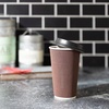 image:imagePARTY BARGAINS Ripple Hot Cups with Lids 12 oz 40 Count Brown Insulated Double Wall Disposable Paper Coffee Cups ToGo Cup Tea Hot Beverages No Sleeve Needed16 Ounce