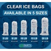 image:imageParty Bargains 8 lb Plastic Drawstring Ice Bags 19x11 600 Count