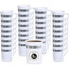 image:imagePARTY BARGAINS 8oz Disposable Plastic Coffee Cups with Handles White with Silver Lace Band 32Pack Disposable Tea amp Coffee Cups for Weddings Bridal Showers Parties Events amp Outdoor Entertaining