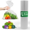 image:image12 X 20 Plastic Unprinted Produce Bag on a Roll Bread and Grocery Clear Bag 340 Bags