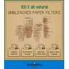image:image300 Paper Coffee SingleUse Filters Brown AllNatural amp Unbleached for Keurig Brewers and Compatible with KCup Pods 10 amp 20 Models Disposable filters300 Coffee Filter
