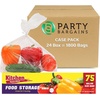 image:imagePARTY BARGAINS 1 Gallon Food Storage Bags with TwistTies 11 x 13 75 Count  Heavy Duty Plastic Food Saver Bags for Kitchen Meal Prep Freezer amp Pantry OrganizationClear