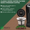 image:imagePARTY BARGAINS 300 Classic Disposable Coffee Filter Liners  Compatible with Keurig Brewers amp KCup Reusable Pods SingleUse Classic Design