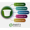 image:imagePARTY BARGAINS 300 Compact Disposable Coffee Filter Liners  Compatible with Keurig Brewers amp KCup Reusable Pods SingleServe Paper FiltersWhite Classic