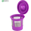 image:imageParty Bargains 4 Reusable KCups Filter  for Keurig 20 Brewers EcoFriendly Universal Fit Refillable Single Cup Coffee Filters Stainless steel Mesh Filter Purple