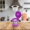 image:imageParty Bargains 4 Reusable KCups Filter  for Keurig 20 Brewers EcoFriendly Universal Fit Refillable Single Cup Coffee Filters Stainless steel Mesh Filter Purple