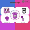 image:imageParty Bargains 4 Reusable KCups Filter  for Keurig 20 Brewers EcoFriendly Universal Fit Refillable Single Cup Coffee Filters Stainless steel Mesh Filter Purple