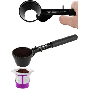 image:imageCoffee Scoop Funnel for KCups Reusable Coffee Spoon Accessories for Keurig Brewers amp Other Refillable Capsules Dark Black