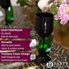 image:imagePARTY BARGAINS 12 oz Disposable Plastic Wine Goblets ShatterResistant BPAFree Stemmed Wine Cups for Weddings Events amp Outdoor Entertaining Black 5 PackBlack